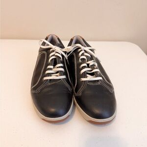 FJ Contour Men's Casual Golf Black Leather Shoes